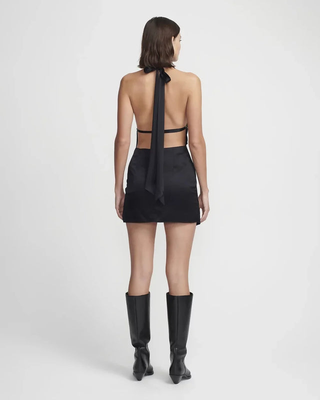 Hansen and Gretel Toni Mini Dress Black Size AU 6 - 6 / Black - Dresses