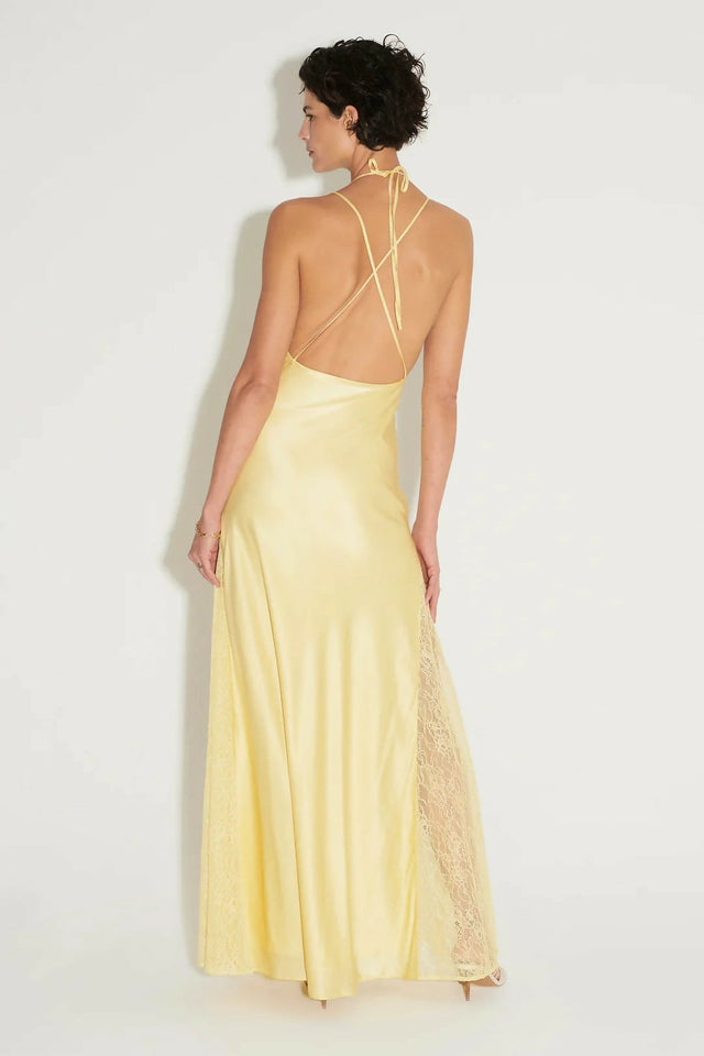 Hansen & Gretel Arie Lace Dress In Butter - 8 / Yellow - Dresses