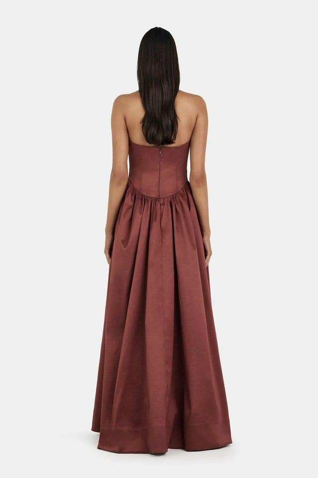 Hansen & Gretel Audrey Gown - Pinot - 14 / Brown - Dresses
