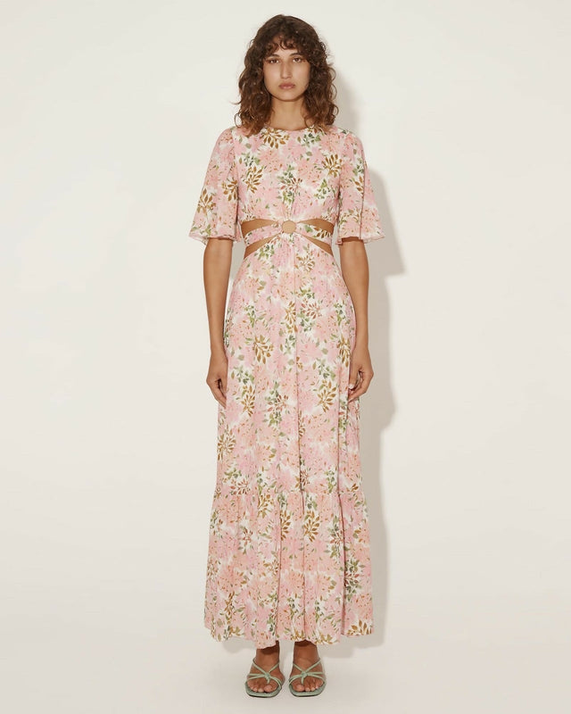 Hansen & Gretel Flores Dress in Watercolour - 10 / Multi - Dresses
