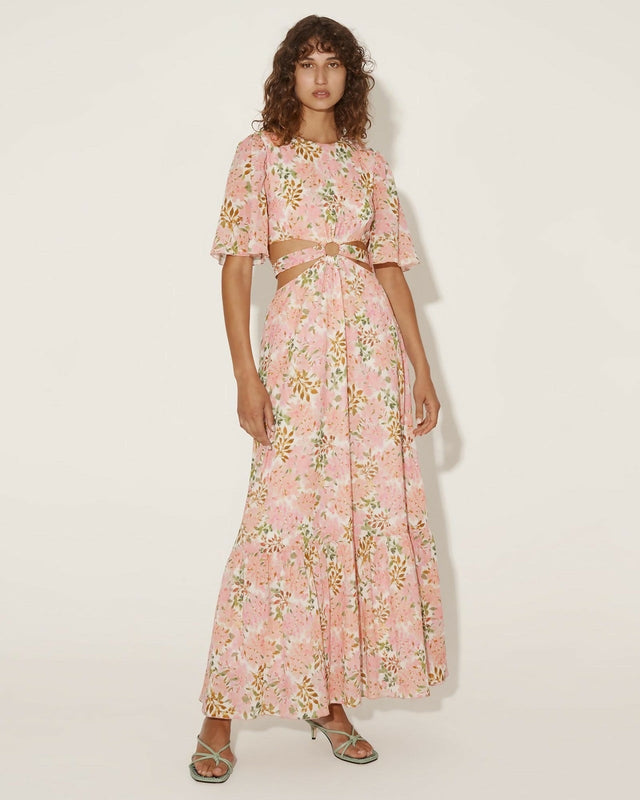 Hansen & Gretel Flores Dress in Watercolour - 10 / Multi - Dresses