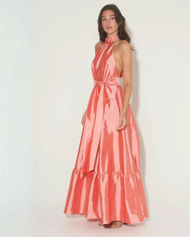Hansen & Gretel Gateau Gown in Watermelon - 8 / Pink - Dresses