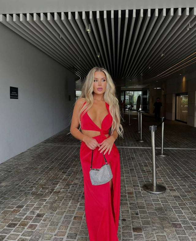 Hello Molly Make Them Stop & Stare Dress Red - 8 / Red - Dresses