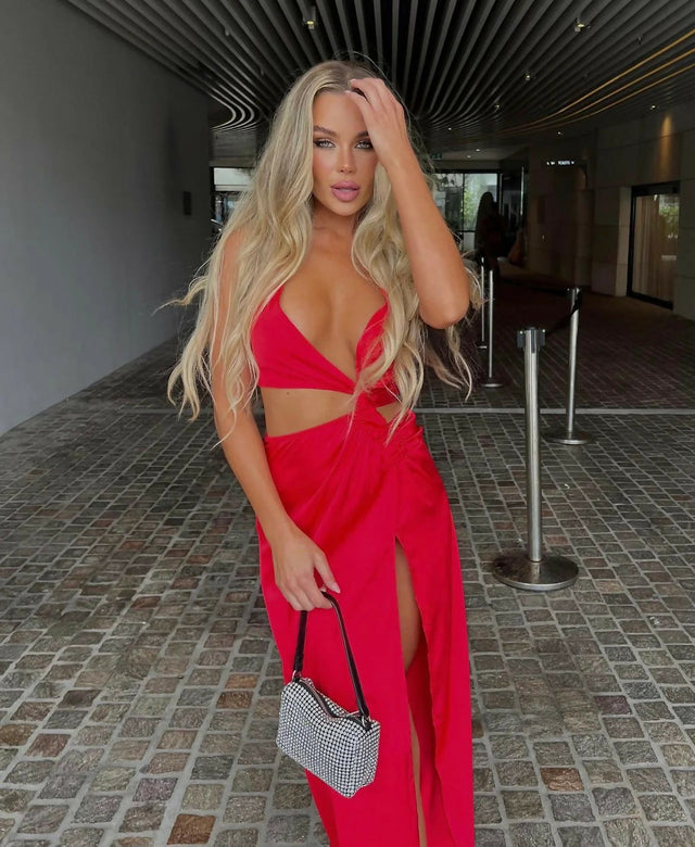 Hello Molly Make Them Stop & Stare Dress Red - 8 / Red - Dresses