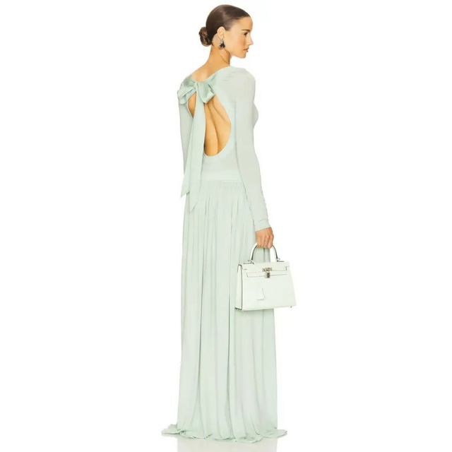 Helsa Aesther Jersey Dress Seafoam Mint Green Size S - 8 / Green - Dresses