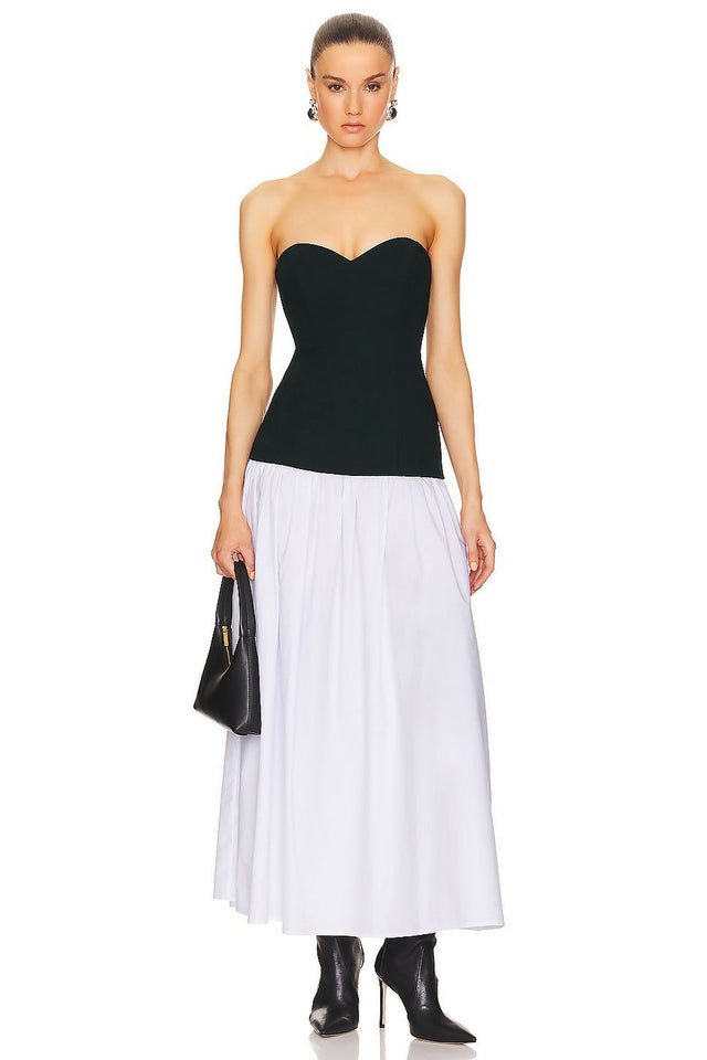 Helsa Faille Colorblock Midi Dress - 6 / Multi - Dresses
