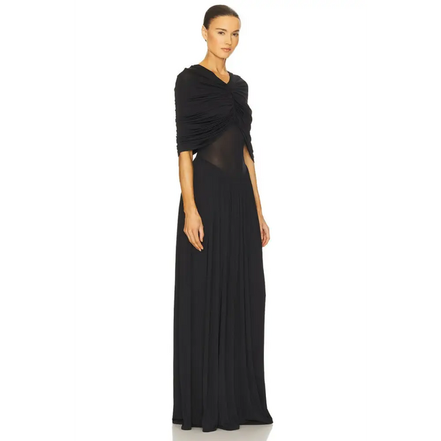 Helsa Philomena Jersey Dress Black Size XS & M - Dresses