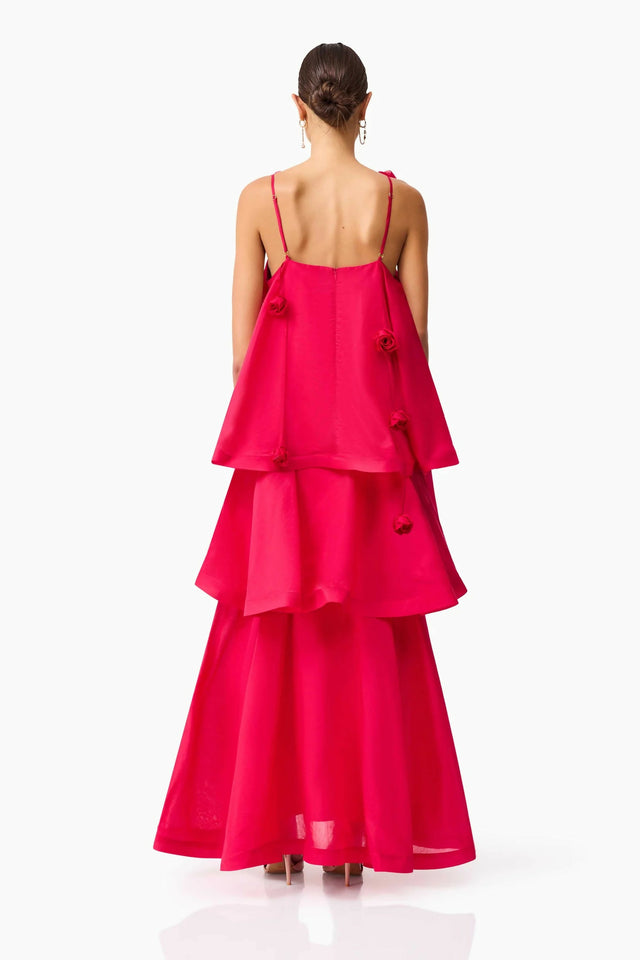 Elliatt Thalia Tiered Gown Pink Size 10