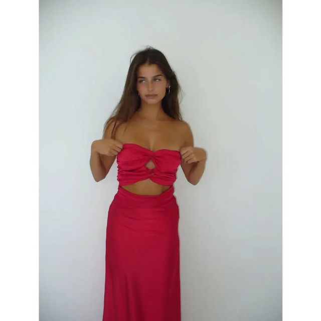 HNTR the Label Wine Inka Gown - Dresses