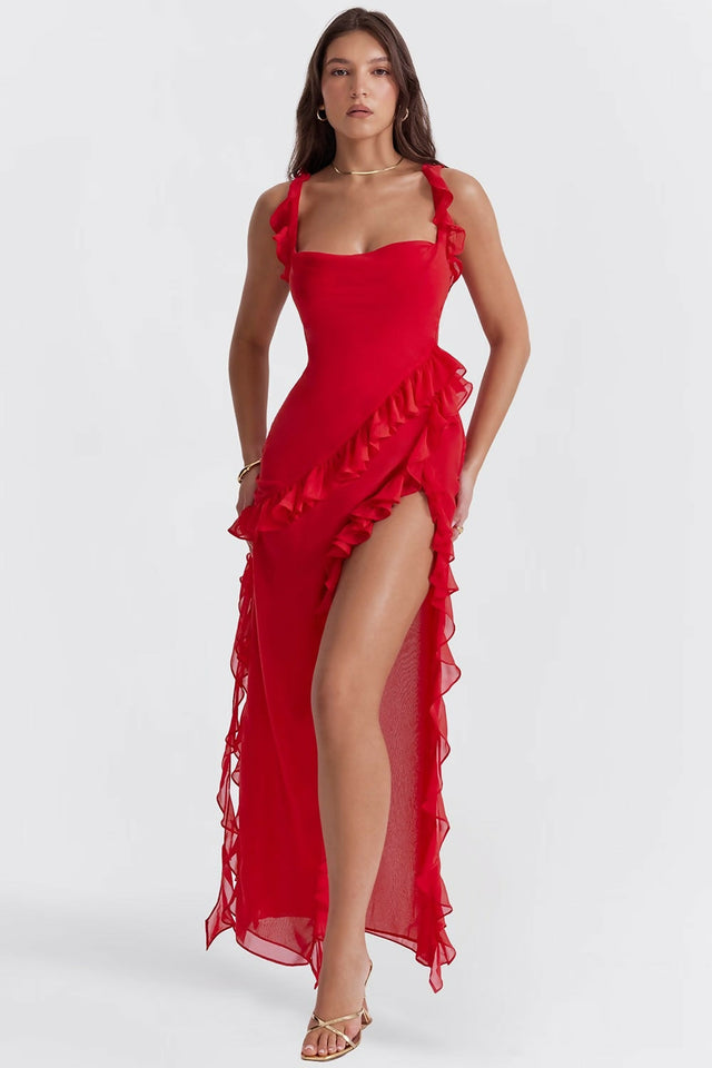 House of CB Ariela Midi/Maxi Dress - 8 / Red - Dresses