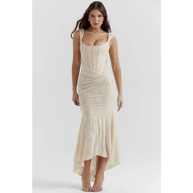 House of CB Cesca Vintage cream - 6 / White - Dresses