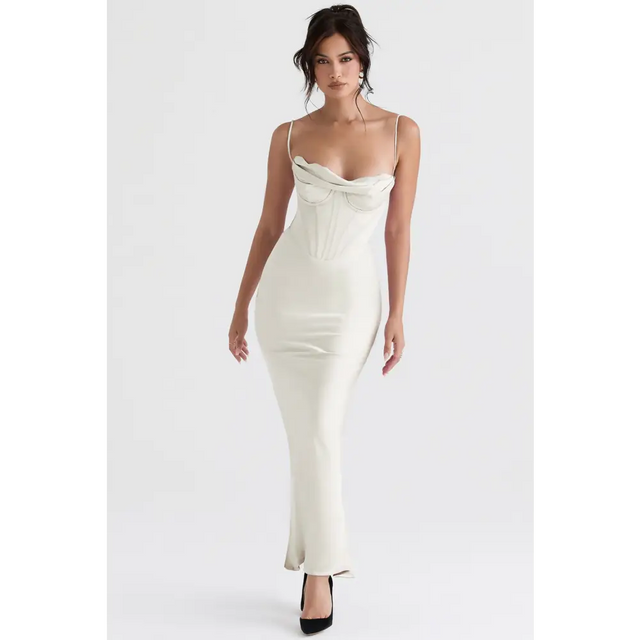 House of CB Charmaine Ivory - 8 / White - Dresses