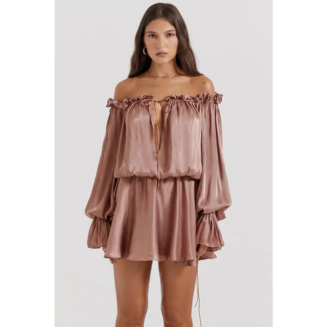 HOUSE OF CB Chaya in Hazelnut - Dresses
