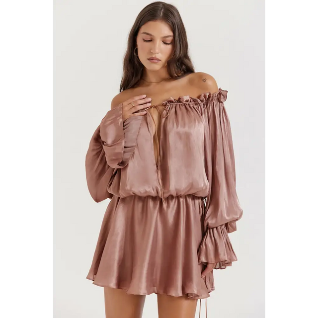 HOUSE OF CB Chaya in Hazelnut - Dresses