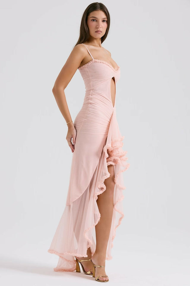House of CB Gabriella Gown Soft Peach - 8 / Peach - Dresses