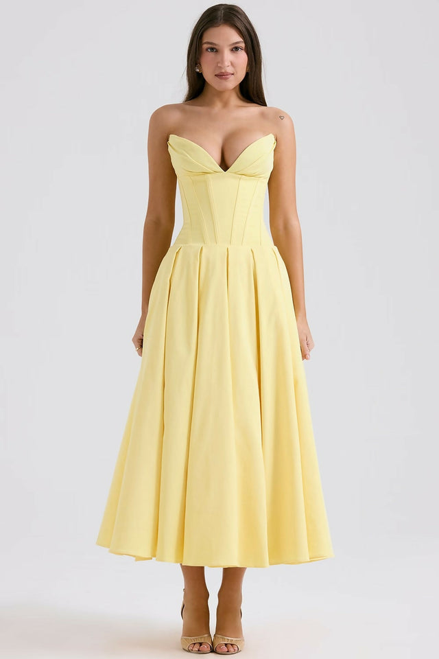 House of CB Lady Gown Sunshine Yellow - 8 / Yellow - Dresses