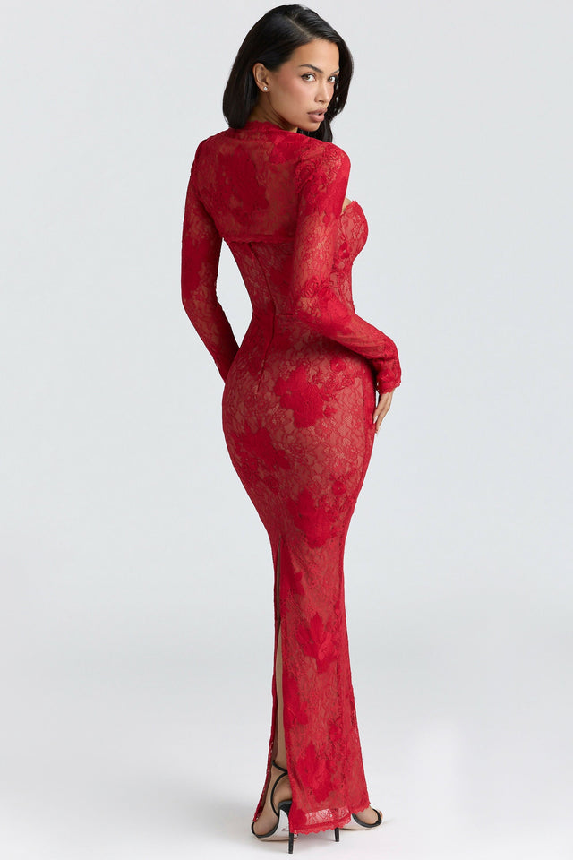 House of CB Lucienne Maxi Dress - 6 / Red - Dresses