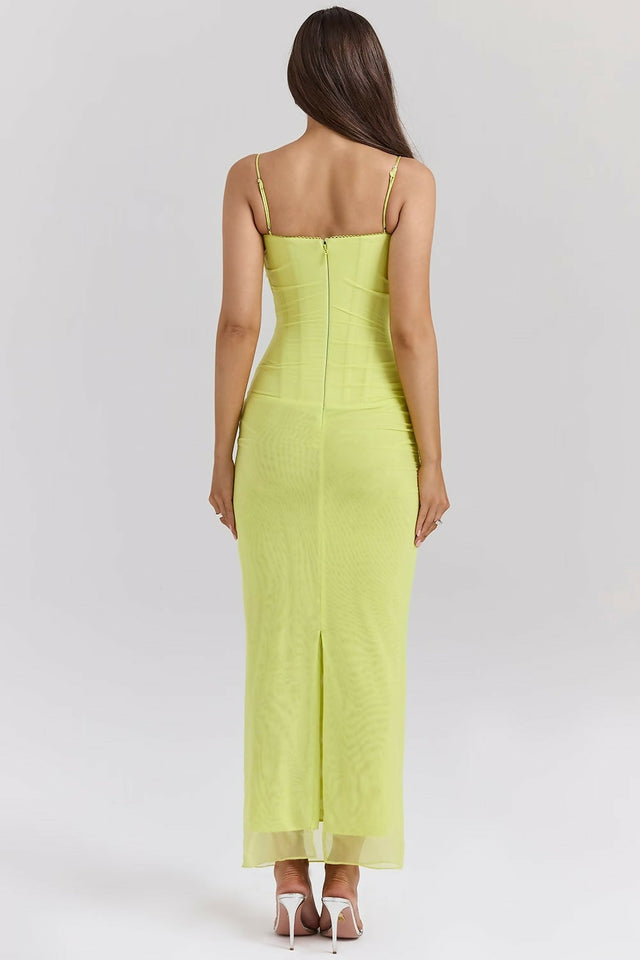 House of CB Nailani Maxi Lime - 8 / Yellow - Dresses