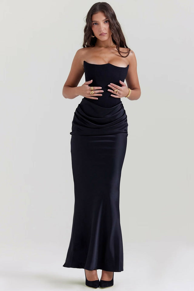 House of CB Persephone Gown Black - 8 / Black - Dresses