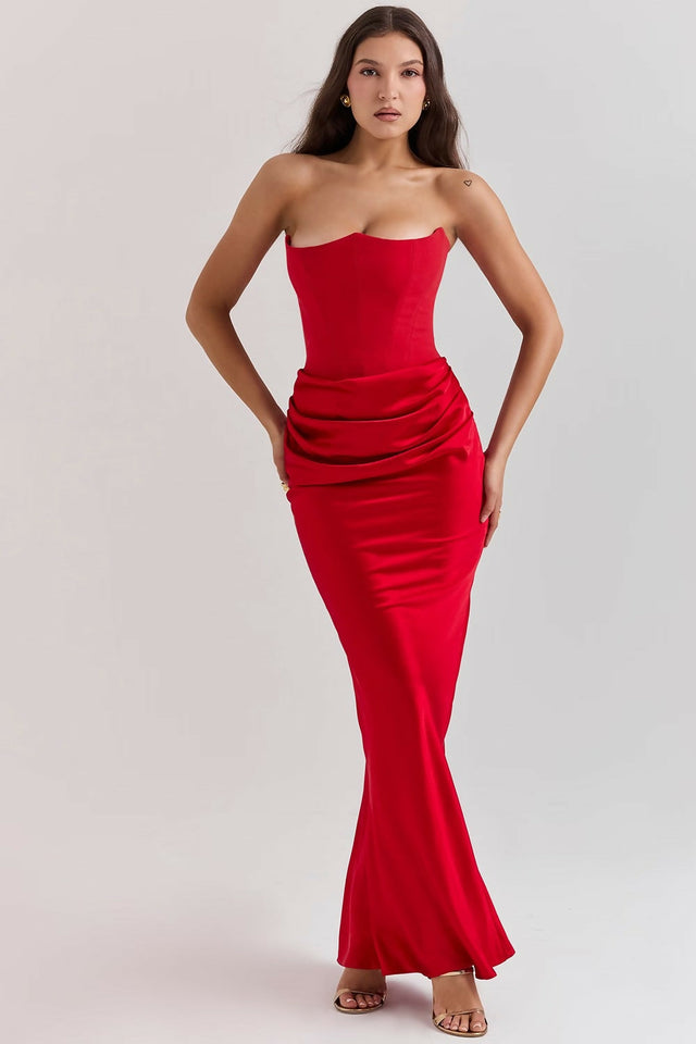 House of CB Persephone Gown Red - 8 / Red - Dresses