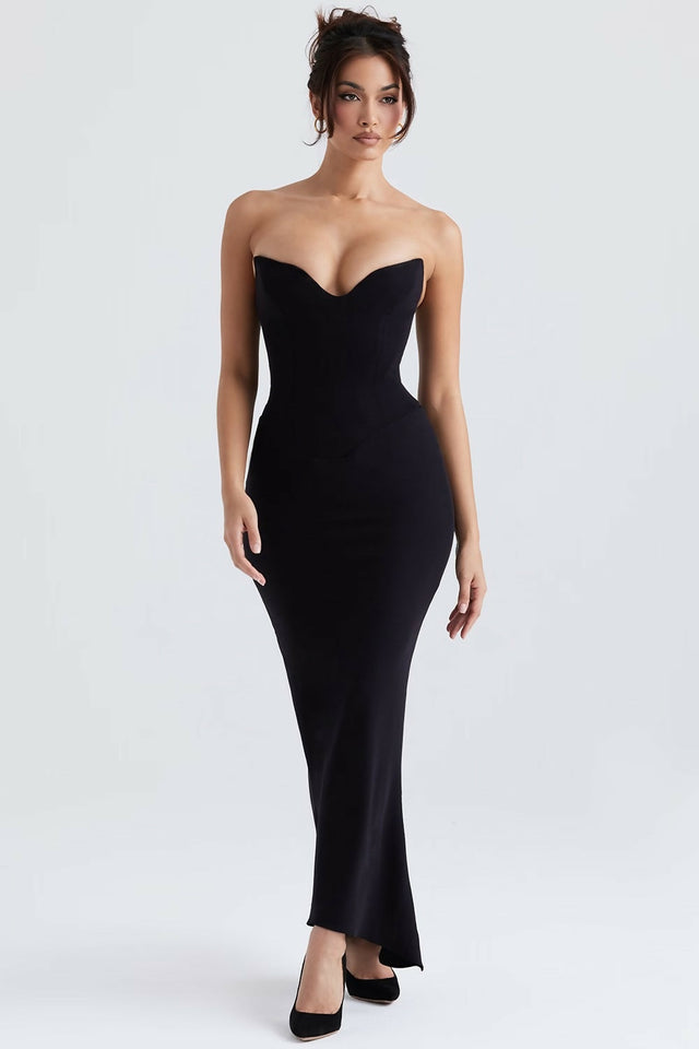 House of CB Sabine Midi Dress - 8 / Black - Dresses