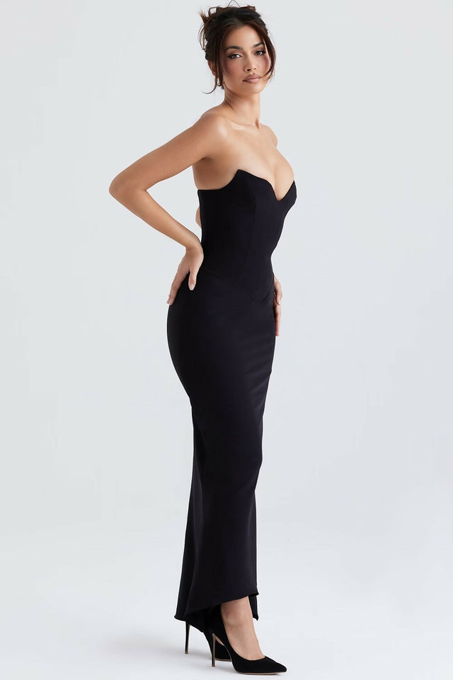 House of CB Sabine Midi Dress - 8 / Black - Dresses