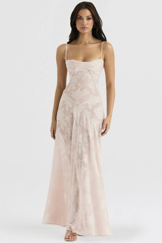 House Of CB Seren Corset Lace Back Floral Maxi Dress - Dresses