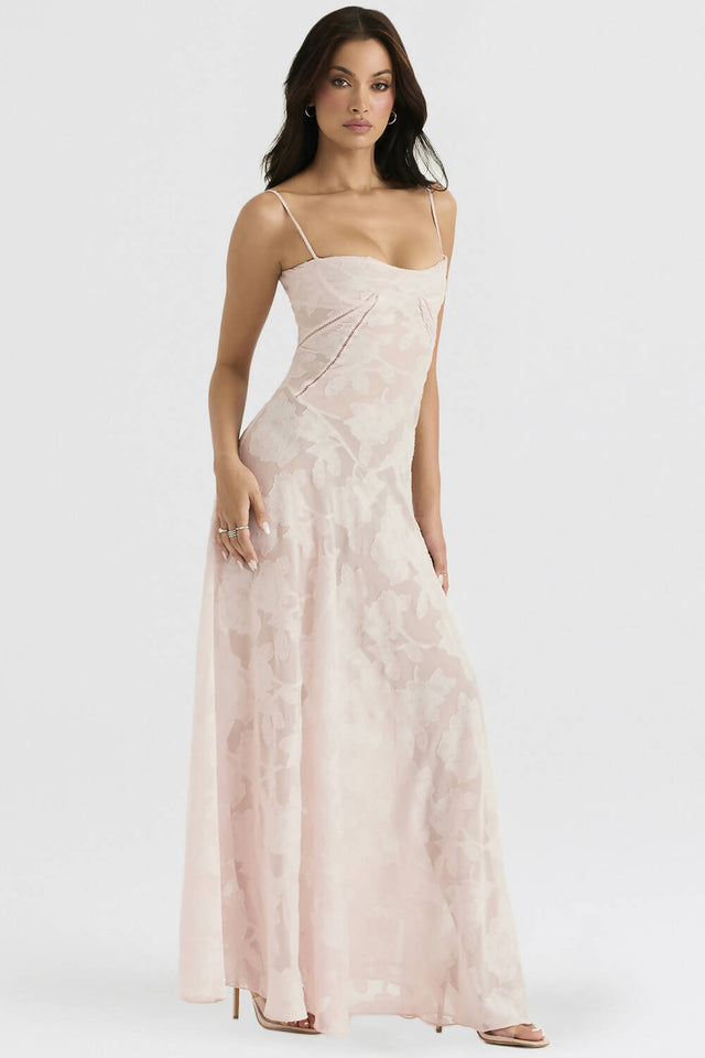 House Of CB Seren Corset Lace Back Floral Maxi Dress - Dresses