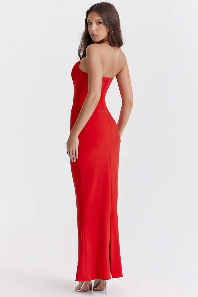 House of CB Tamara Gown - 6 / Red - Dresses