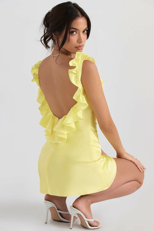 House of CB Tink Mini Dress - 8 / Yellow - Dresses