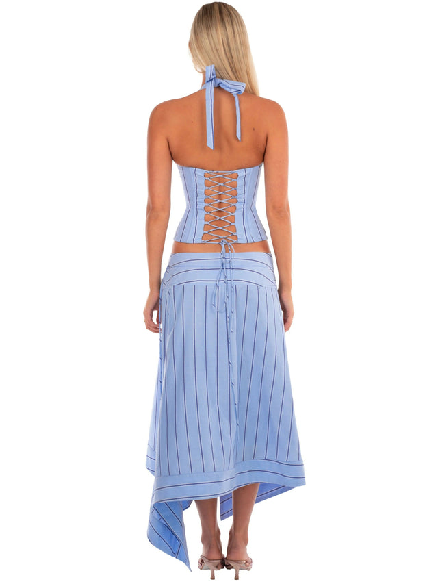 I am Delilah SABRINA Corset + Wrap Skirt in BLUEBELL - Outfit Sets