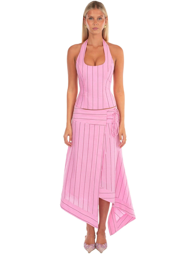 I am Delilah SABRINA Corset + Wrap Skirt in SANGRIA - Outfit Sets