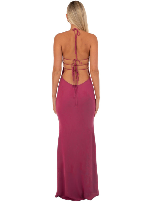 I Am Delilah Wine Maxi Dress - Dresses