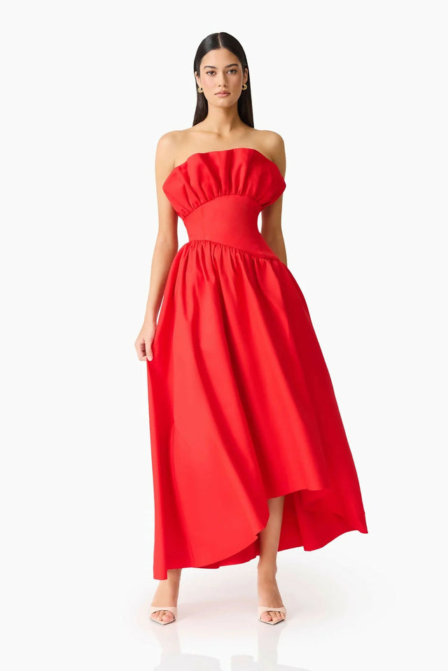 Elliatt Laurel Sleeveless Maxi Dress In Red