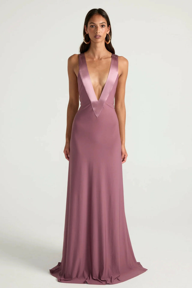 Ance Gria Rosa Gown in Mauve