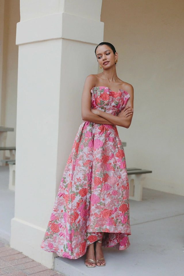Elliatt Floralie Strapless Gown