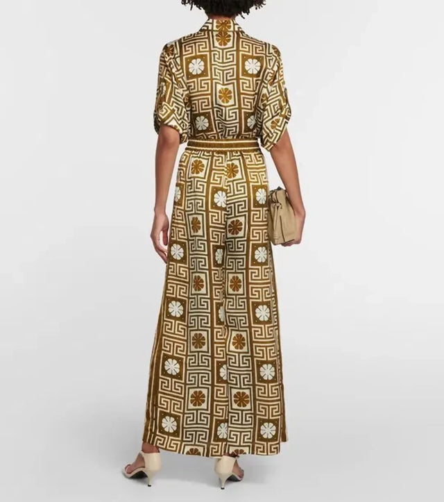 Alemais Dimi Jacquard Shirt & Pant Set Print