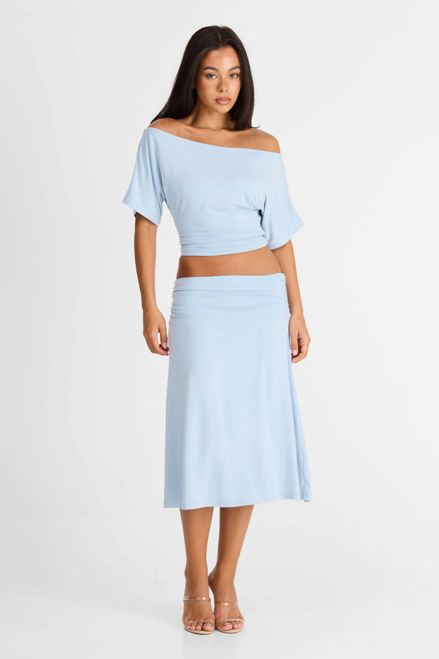 Sasha Therse Lorelei Top & Skirt Blue