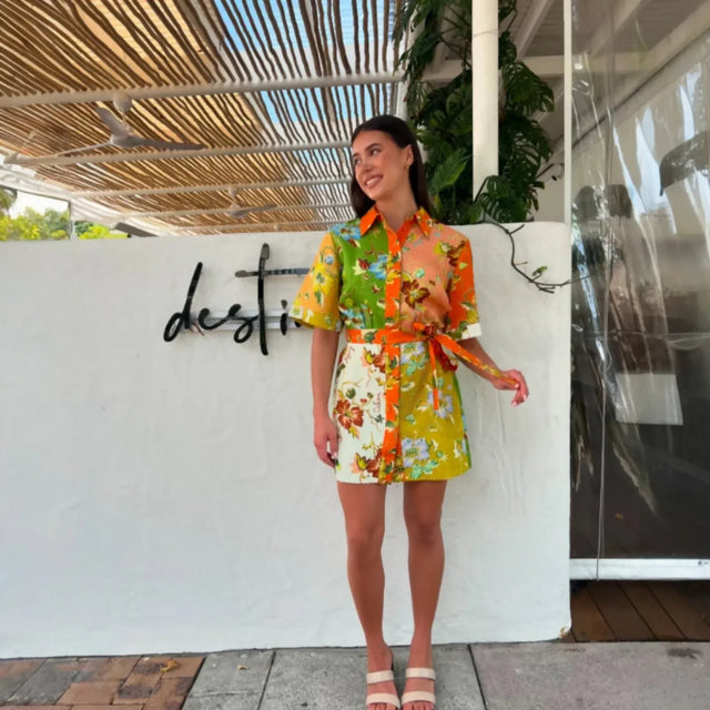Alemais Hotel Lamu Spliced Shirtdress