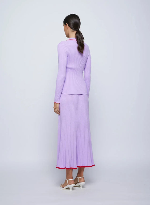Anna Quan Bebe Top Felicia Skirt Lilac Orchid Set