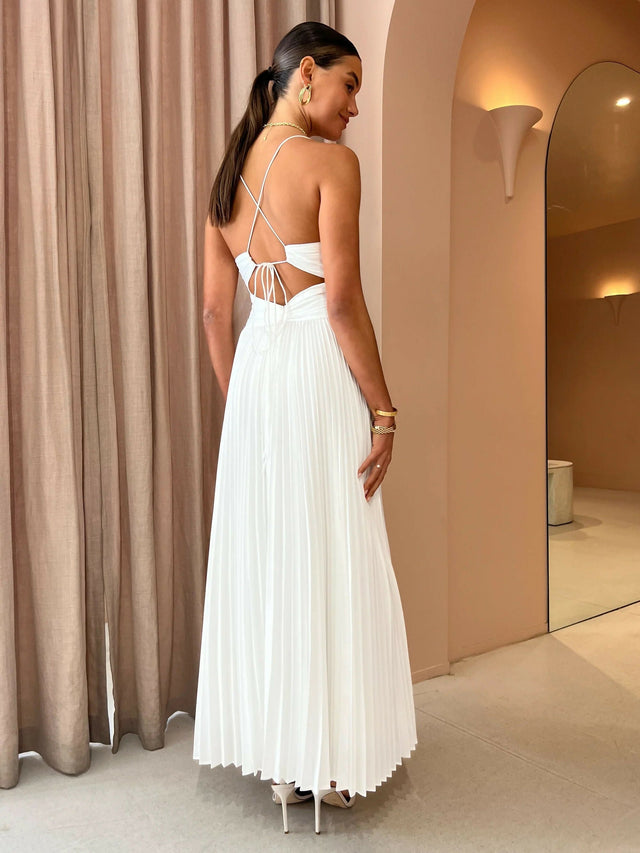 Issy Orla Dress in White - 6 / White - Dresses