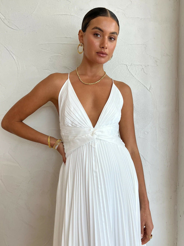 Issy Orla Dress in White - 6 / White - Dresses