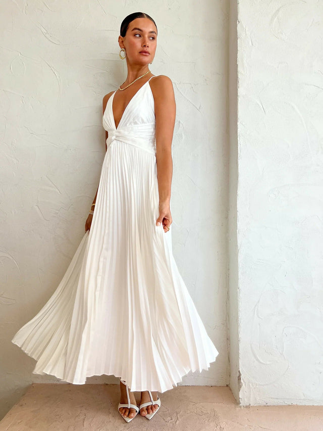 Issy Orla Dress in White - 6 / White - Dresses