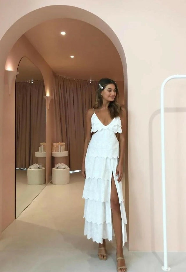 Issy Summer Chant Dress White - 8 / White - Dresses