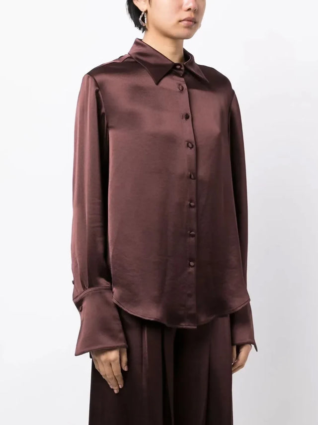 Anna Quan Lana Shirt and Matteo Pant Shaved Chocolate