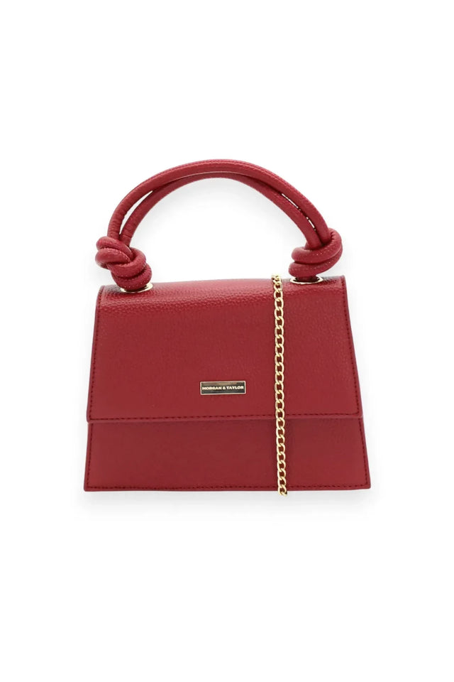 Morgan & Taylor Naomi Top Handle Bag - Burgundy Red – view 3