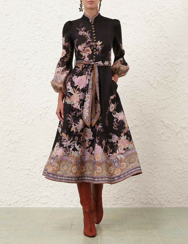 Zimmermann Luna Button Midi Dress