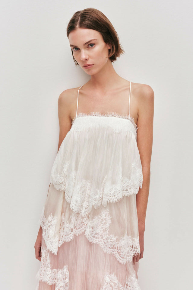 Aje Ophelia Lace Gown in Multi