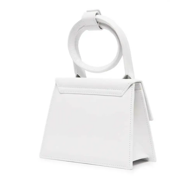 Jacquemus Le Chiquito Noeud Leather Tote - White - Bags