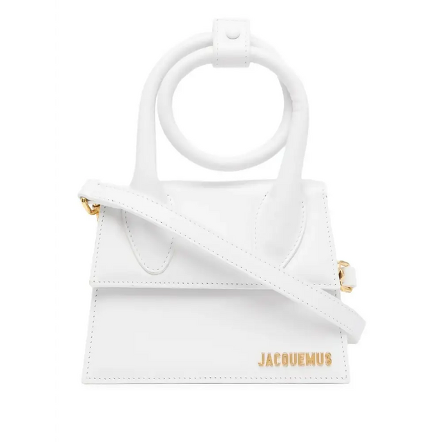 Jacquemus Le Chiquito Noeud Leather Tote - White - Bags